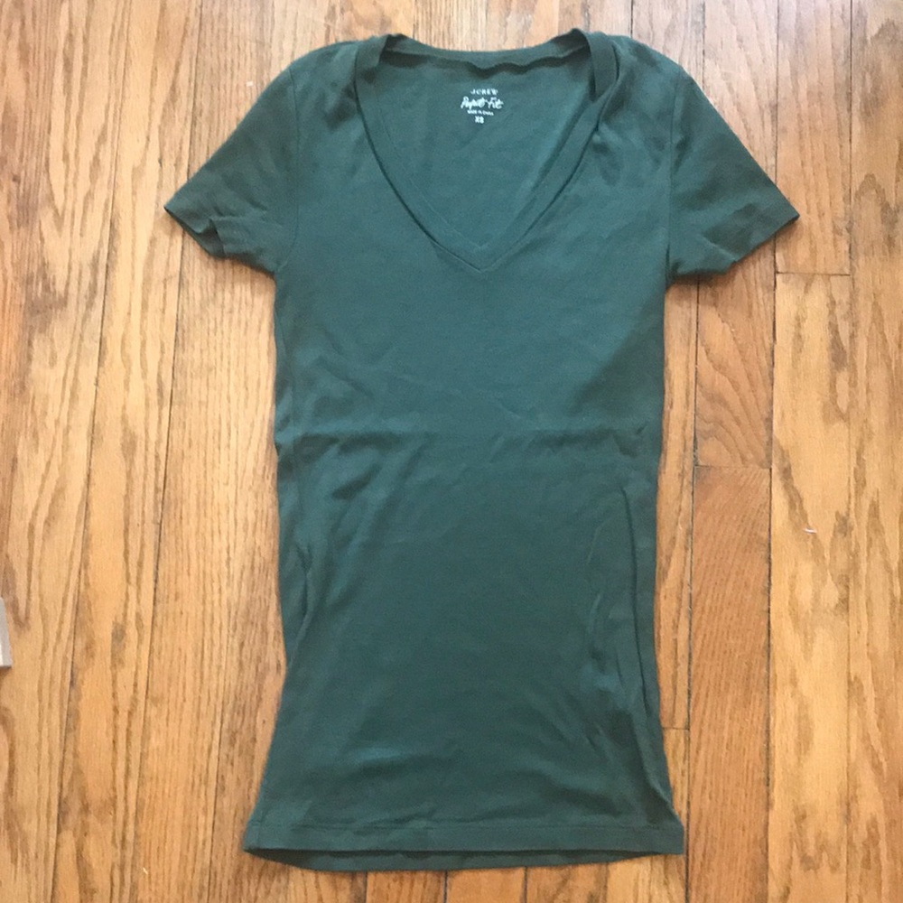 XS Army Green J. Crew Perfect Fit Tee